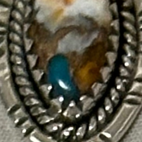 925 Sterling Silver Spiny Oyster Copper Turquoise Oval Orange/White/Blue/Brown - Picture 13 of 13